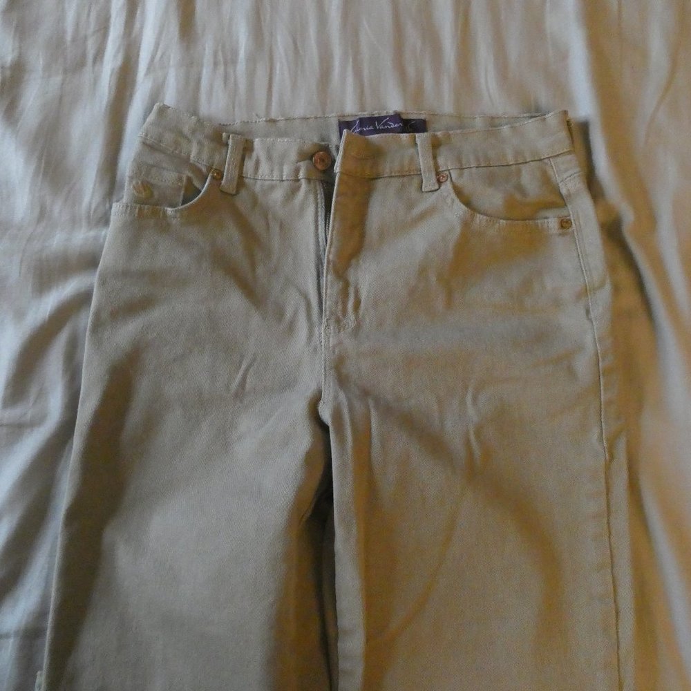 Gloria Vanderbilt Amanda Jeans Womens Size 6 Ivory